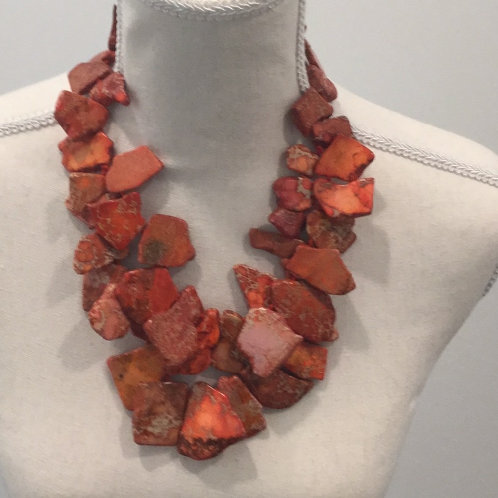 Genuine stone necklace